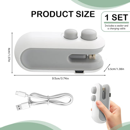 2-in-1 USB-C Rechargeable Mini Bag Sealer