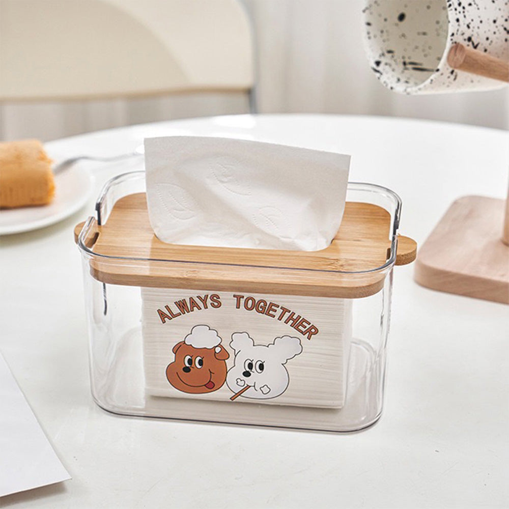 Pattern Transparent Tissue Box