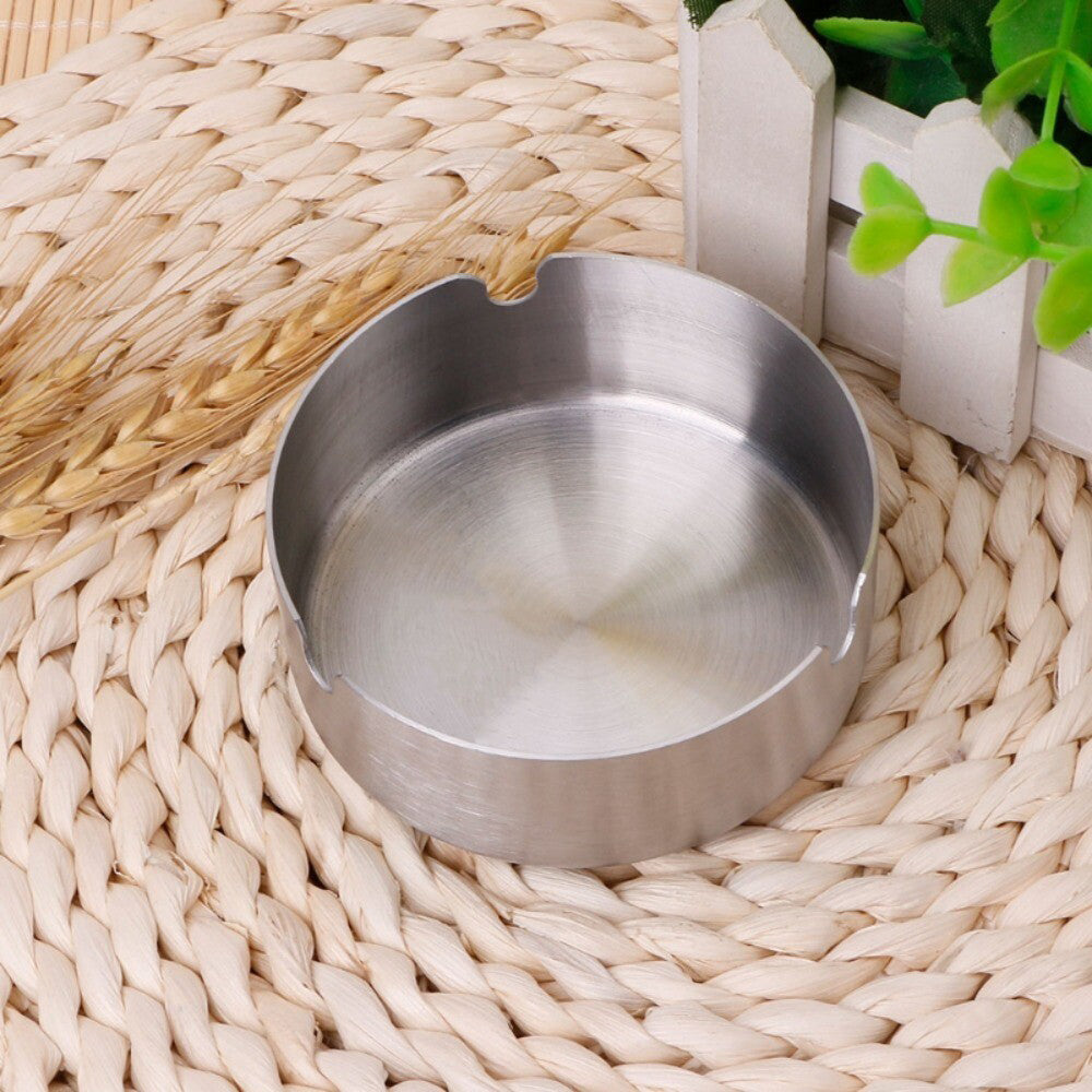 High Grade Stainless Steel Cigarette Ashtray- Round Shape
