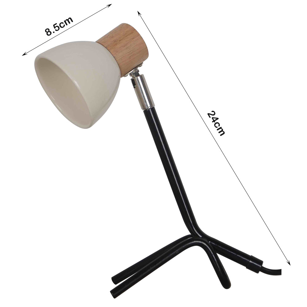 Danny Home Metal Ceramic Table Lamp 24-cm
