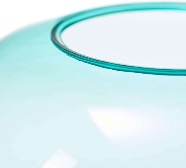 Leonardo Papageno Turquoise Glass Vase – Award-Winning Handmade Design