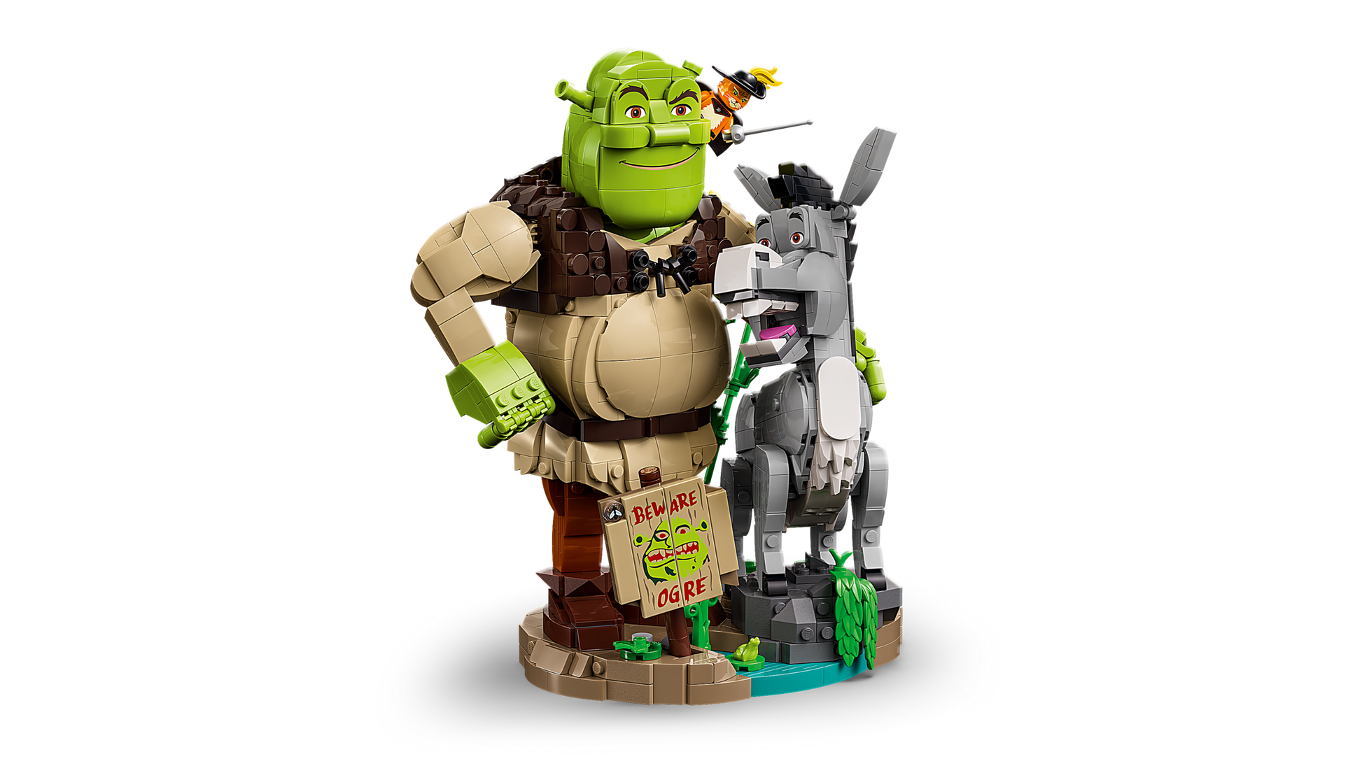 Shrek, Donkey & Puss in Boots