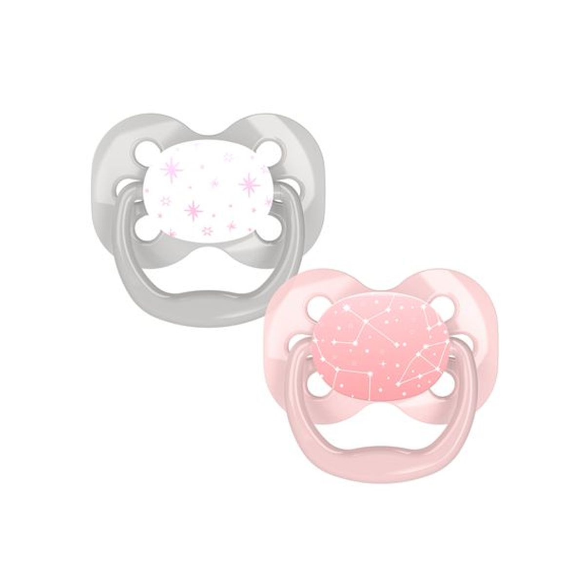 Advantage Pacifiers Stage 1 Pink 2 Pack