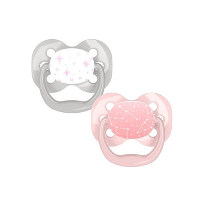 Advantage Pacifiers Stage 1 Pink 2 Pack