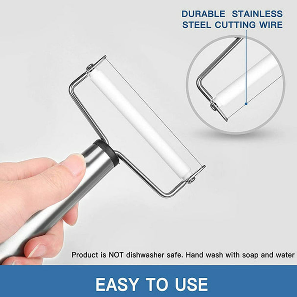 Silver Heavy Duty Stainless Steel Cheese Slicer