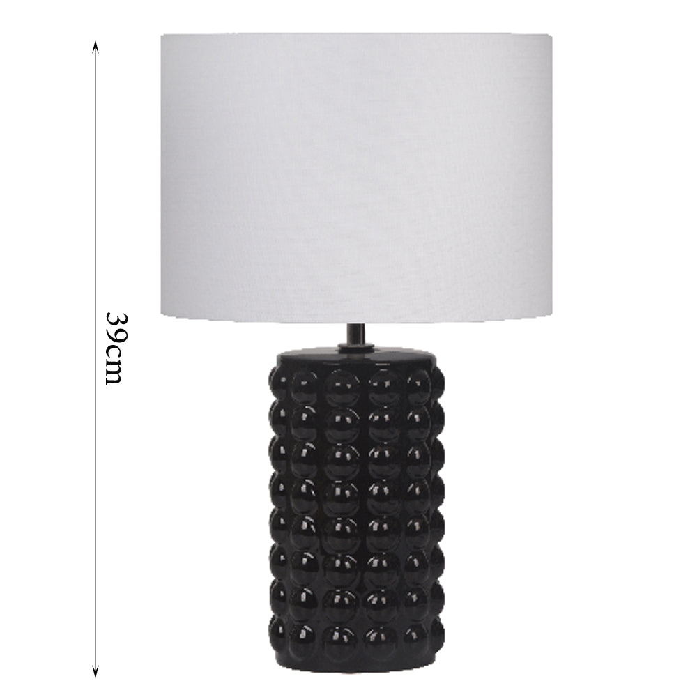 Danny Home Black Bubble Design Table Lamp 39cm