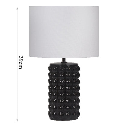 Danny Home Black Bubble Design Table Lamp 39cm