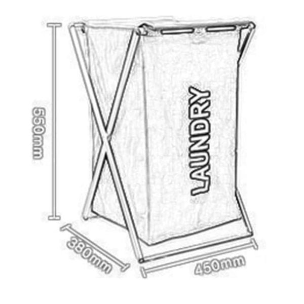 Large Laundry Cloth Hamper Basket With Aluminum Frame