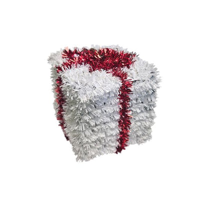 Christmas Tree Tinsel Present Decoration – 9cm