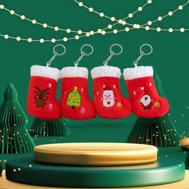 1-Piece Keychain Christmas Stocking – 11cm