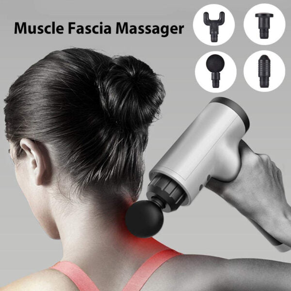 Massage fascial Gun, with 4 Massage Head, 6 Speeds