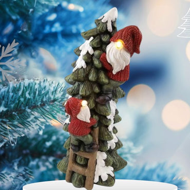 48cm LED Light Christmas Tree With Santa Tabletop