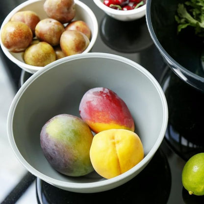 6-Pieces Plastic Nesting Bowls with Lid