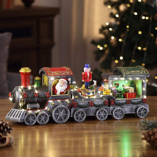 Animated Christmas Train With Light & Music (50cm)