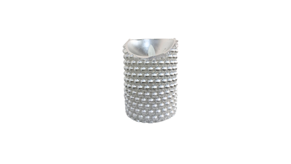 LED Candle Silver Pearls Small