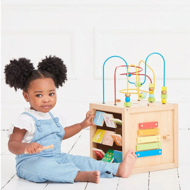 Elc Wooden Activity Cube