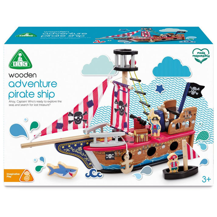 Elc Wooden Pirate Ship Playset