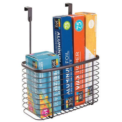 Binca Over Door Kitchen Storage Organizer Basket – Black