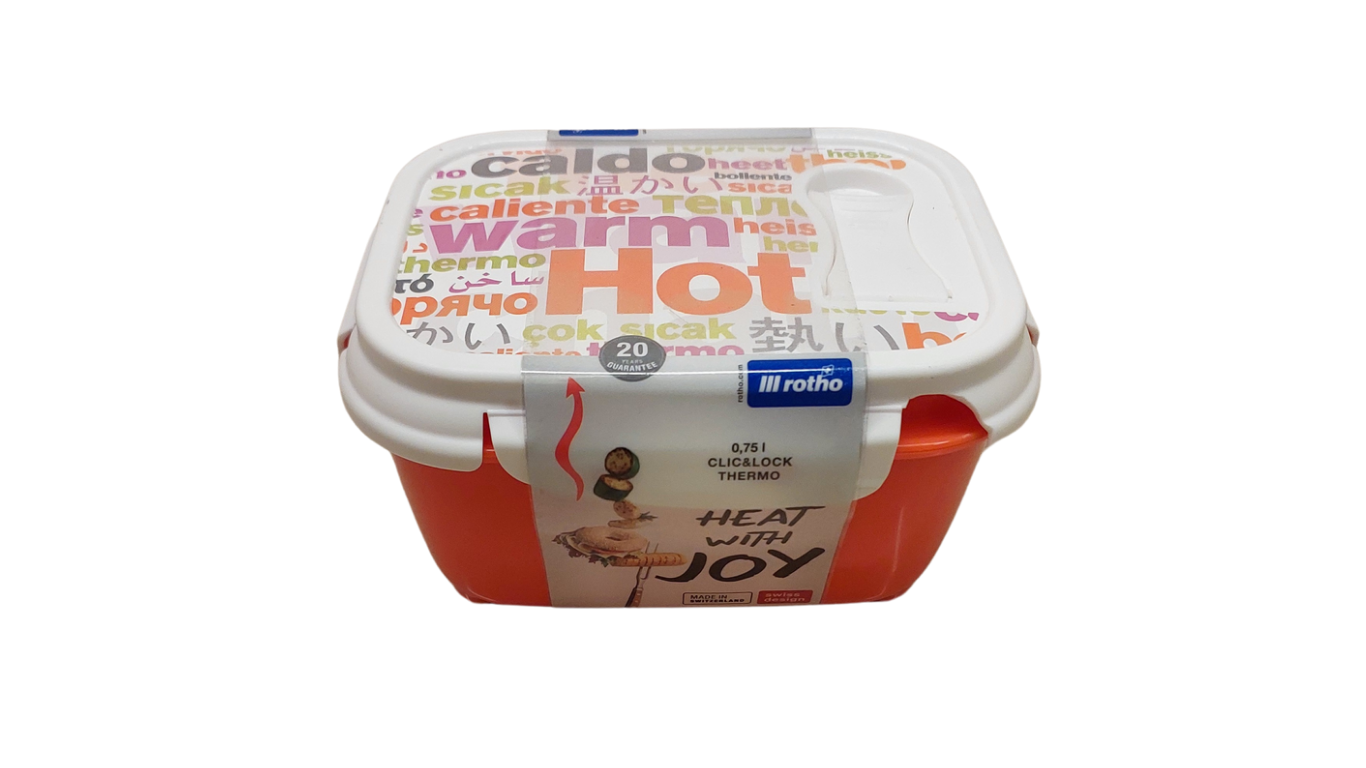 Rotho – Microwave Container Click & Lock – 0.75L