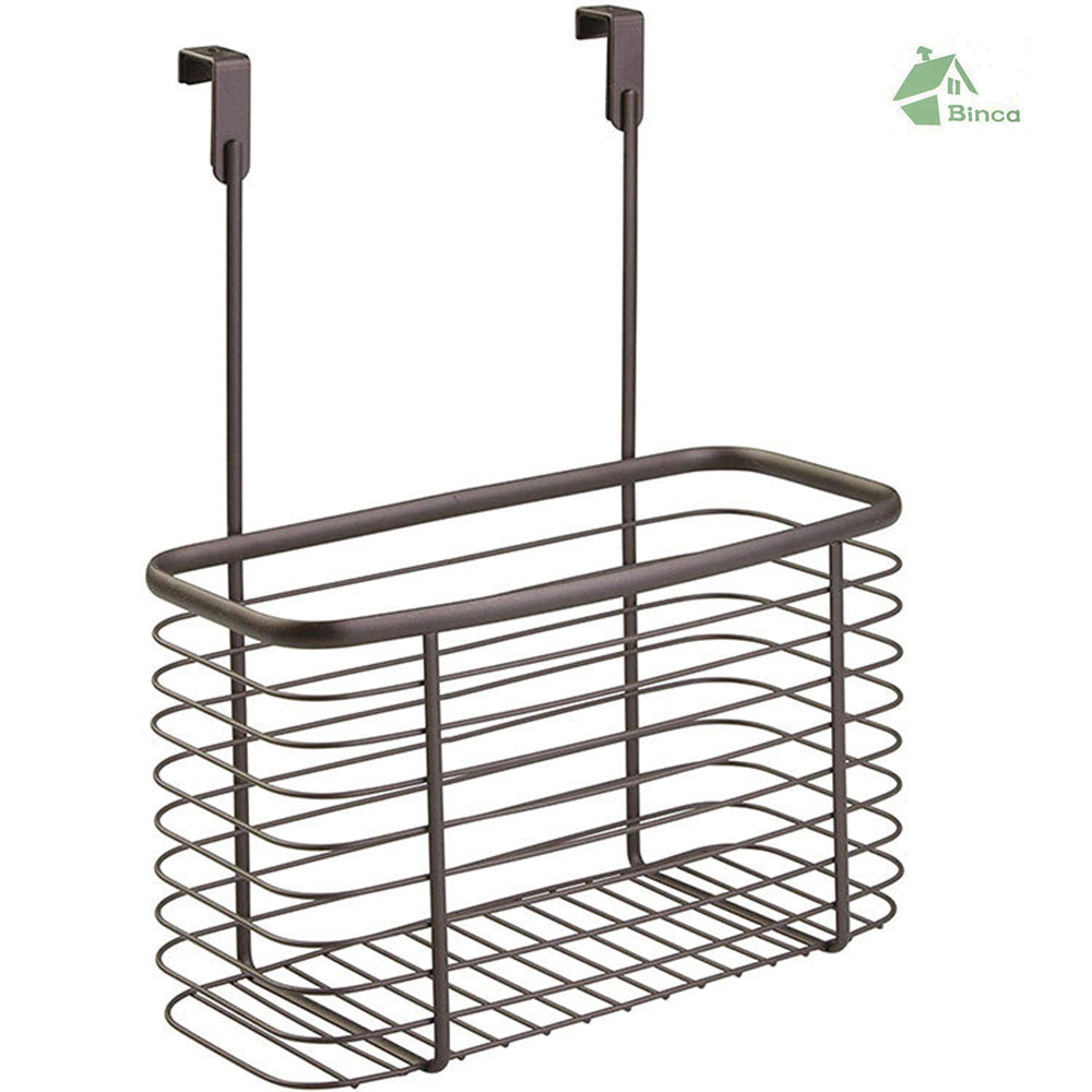 Binca Over Door Kitchen Storage Organizer Basket – Black