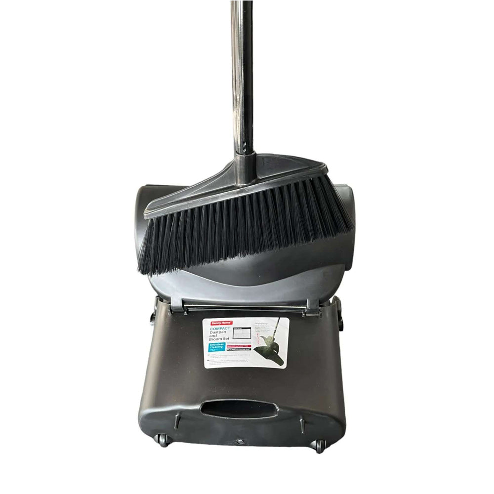 Danny Home 2-Pcs Compact Dustpan & Broom Set