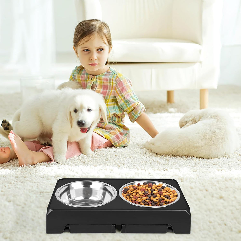 Raised Dog Bowls – 3 Height Adjustable Stand