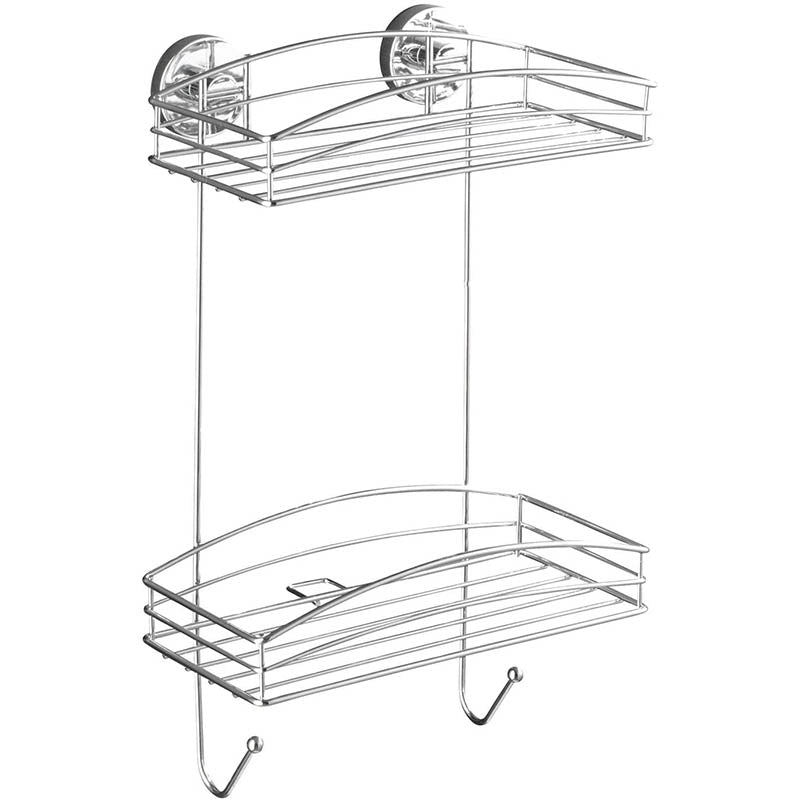 Wenko Vacuum-Loc 2-Tier wall rack fixing without drilling