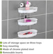 Wenko Vacuum-Loc 3-Tier wall rack Milazzo fixing without drilling