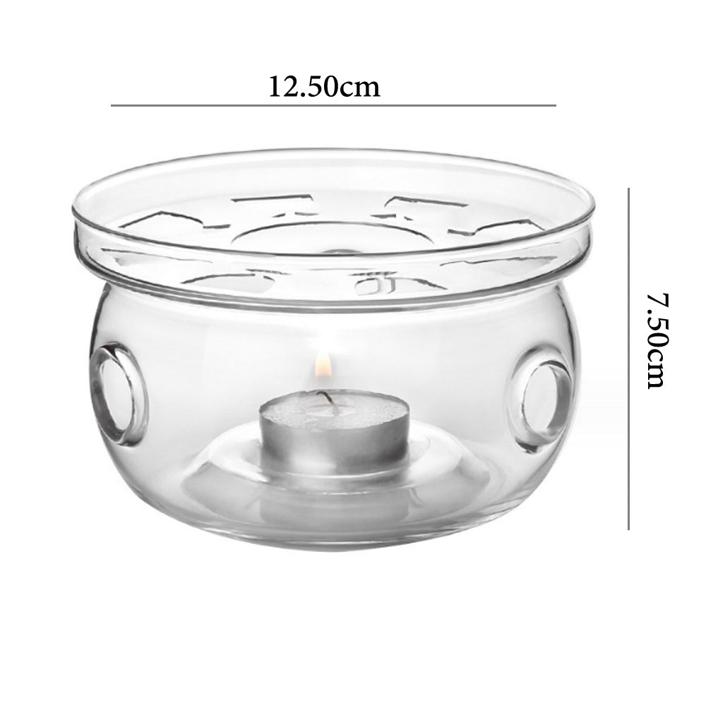 Glass Candles Warmer with Stainless Steel Trivet