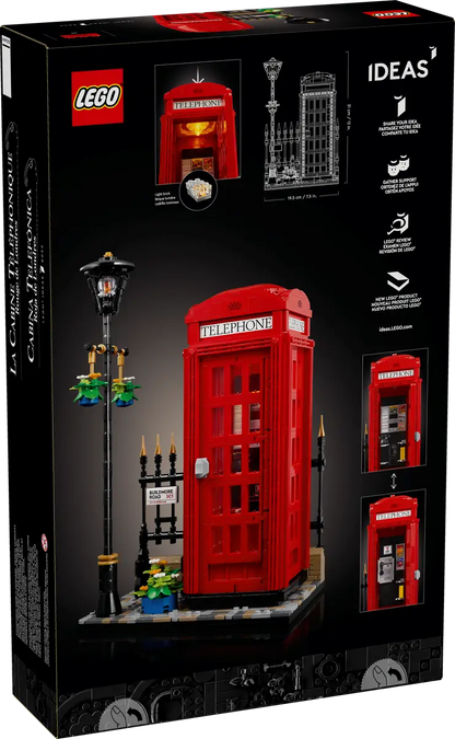 Lego Red London Telephone Box (21347)