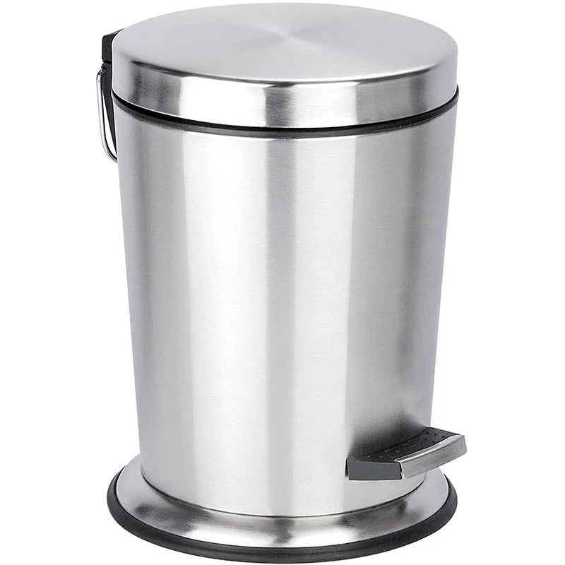 Wenko Cosmetic pedal bin Easy-Close rustproof stainless steel, 5 L