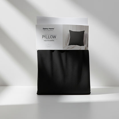 Danny Home Velvet Fabric Cushion – Black 50x50cm