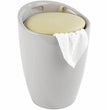 Wenko Bathroom stool Candy Taupe laundry collector