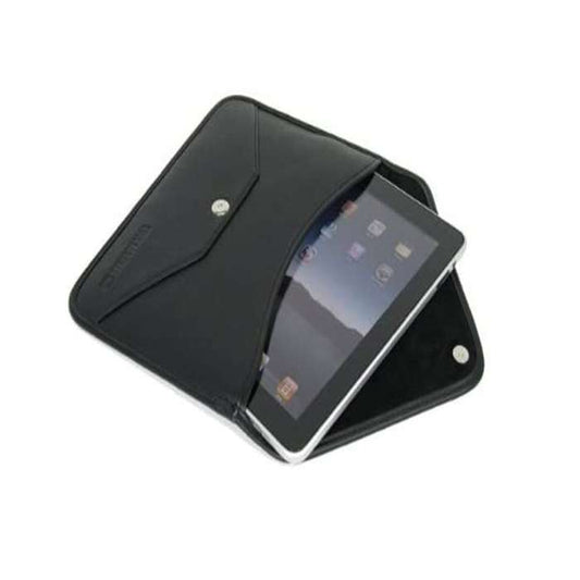 COOL BANANAS ENVELOPE LEATHER LAPTOP BAG, BLACK