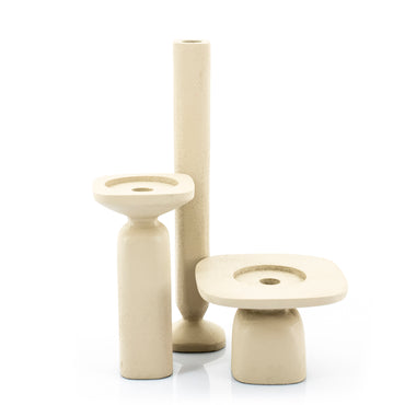 Candle Holder Squand Small – Beige – by By-Boo