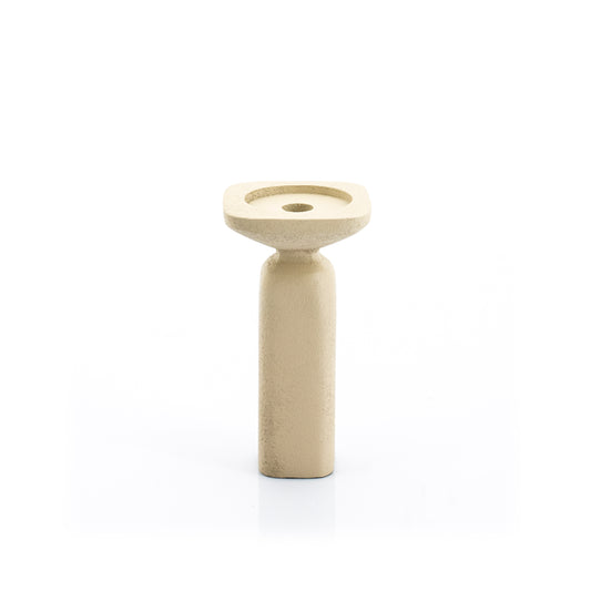 Candle Holder Squand Beige - Black - by By-Boo