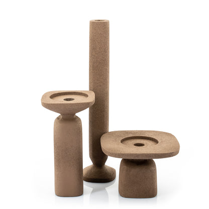 Candle Holder Squand Medium – Brown – by By-Boo