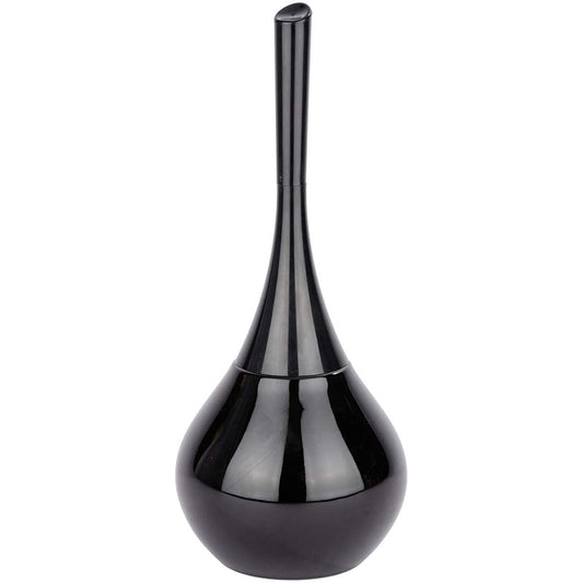 Wenko Flakon Toilet Brush Holder Black Ceramic