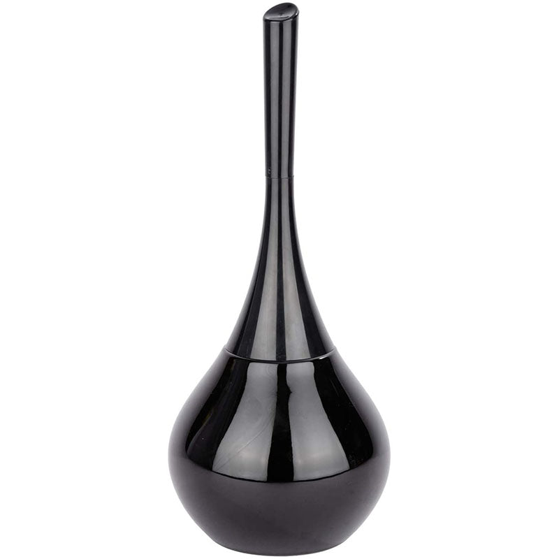 Wenko Flakon Toilet Brush Holder Black Ceramic