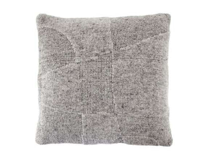 Yuka Grey Wool Pillow by By-Boo