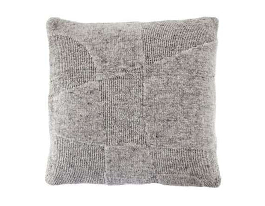 Yuka Grey Wool Pillow by By-Boo