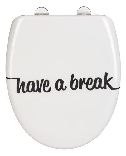 Wenko  Close Duroplast WC Seat with Modern Typography Design