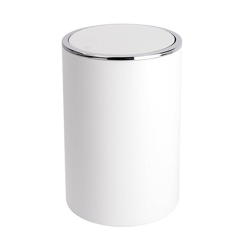 Wenko Swing cover bin Inca White high-grade plastic, 5 l