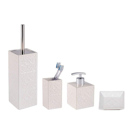 Wenko Cordoba Toilet Brush Holder Ceramic White