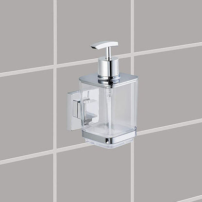 Wenko Vacuum-Loc? Quadro Stainless Steel Liquid Soap Dispenser