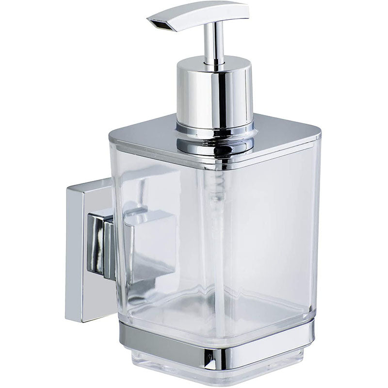 Wenko Vacuum-Loc? Quadro Stainless Steel Liquid Soap Dispenser