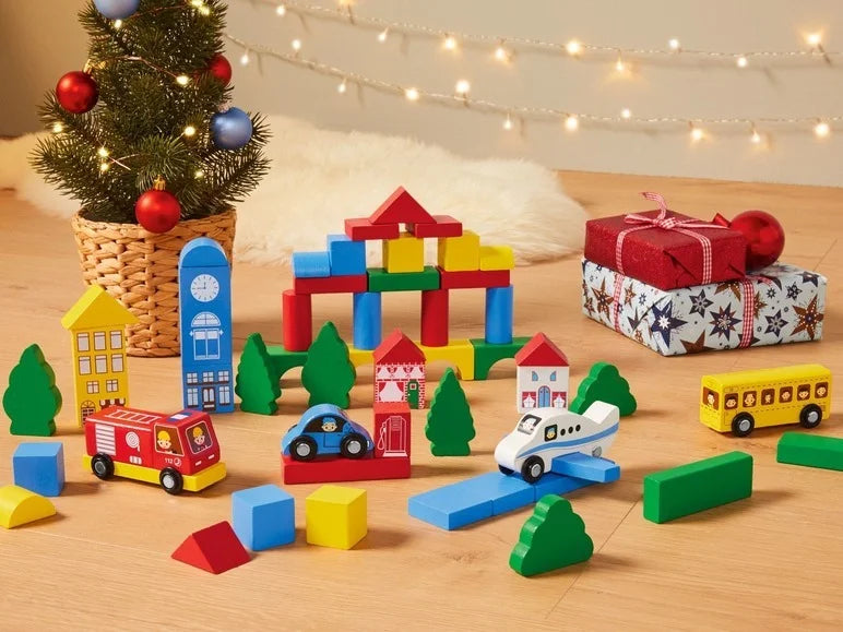 Playtive City Building Blocks Set Of 50 Pieces Klaptap