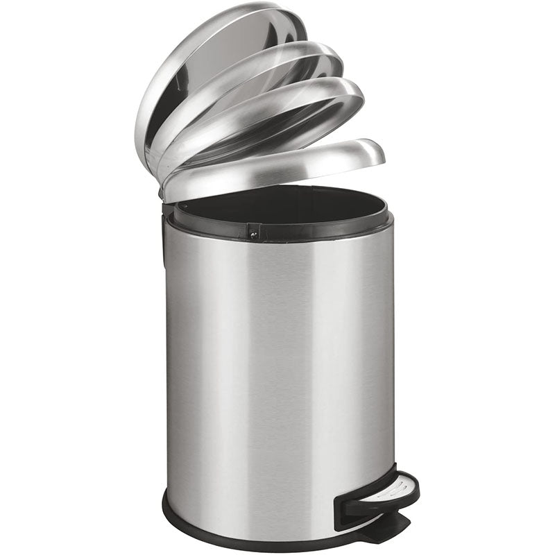 Wenko Leman Cosmetic Pedal Bin 20 Liter Stainless Steel