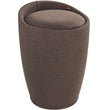 Wenko Candy Bathroom stool Linen Look Brown