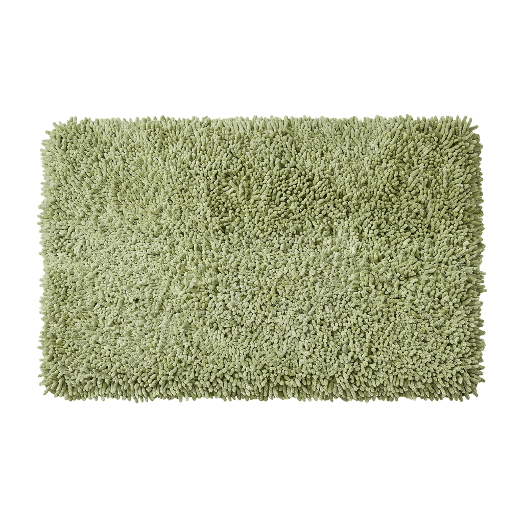 Spirella Green Microfiber Bath Mat 55x65 cm